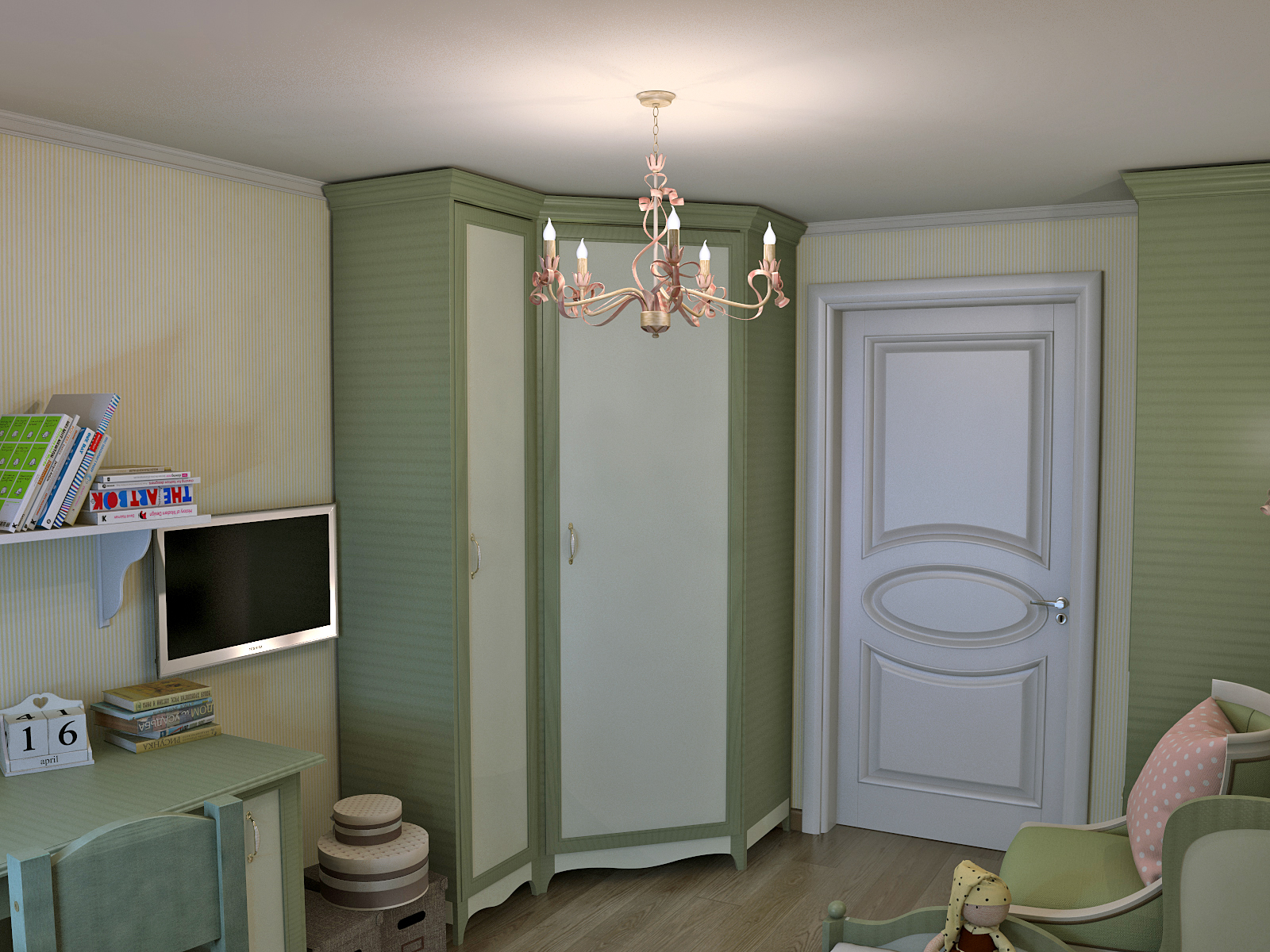 Дача в стиле прованс. Детская для девочки