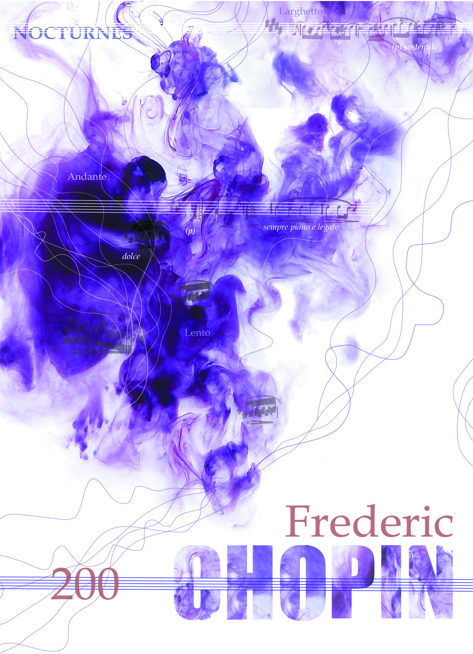 Плакат "200 лет со дня рождения Фредерика Шопена"