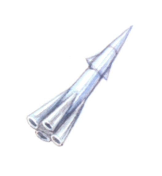 акварель "ракета"