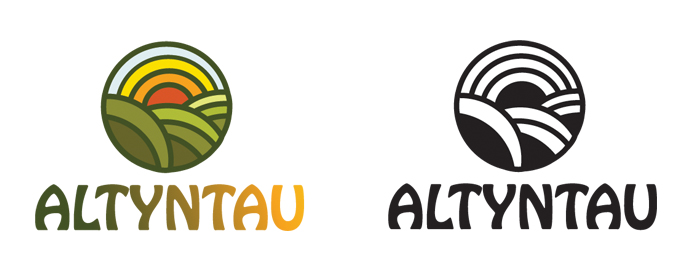 Вариант логотипа для фирмы "ALTYNTAU"