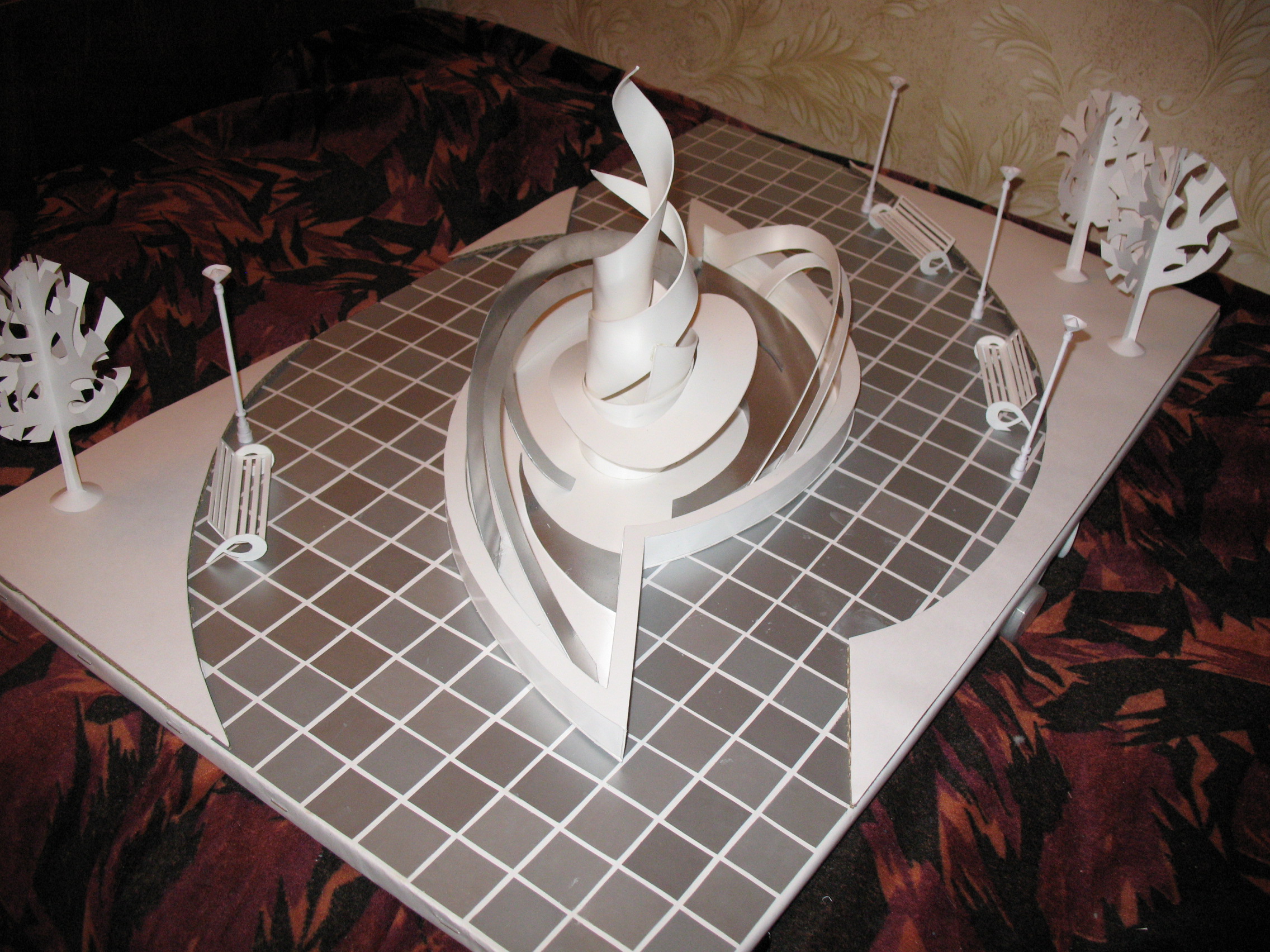 макет фонтана