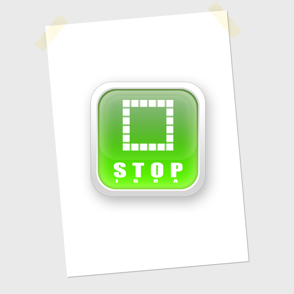 Логотип StopIgra. Вариант №8