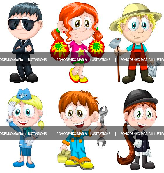 Серия иллюстраций "Кем я мечтаю быть"