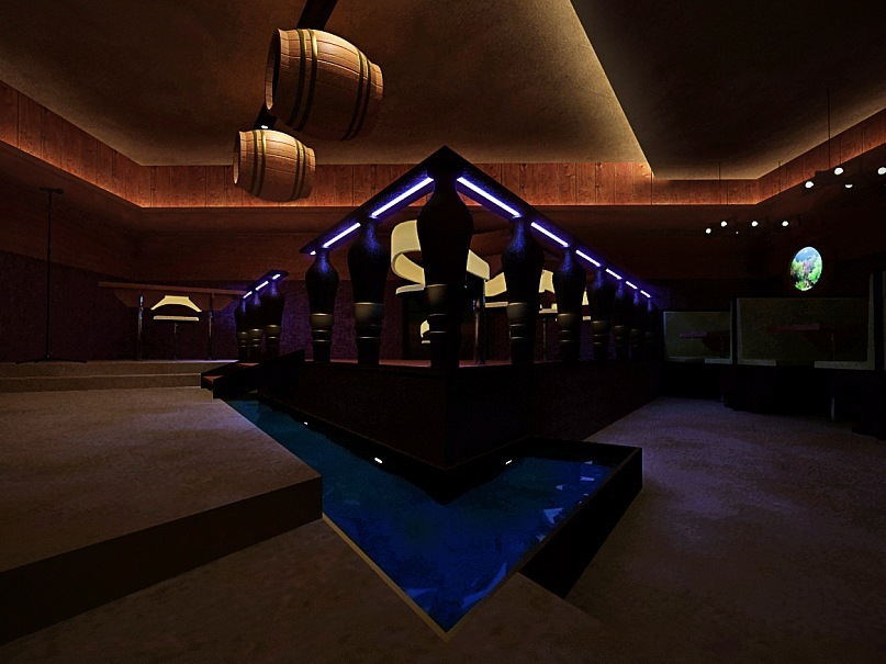 Паб "Корсар"  Танцплощадка-сцена