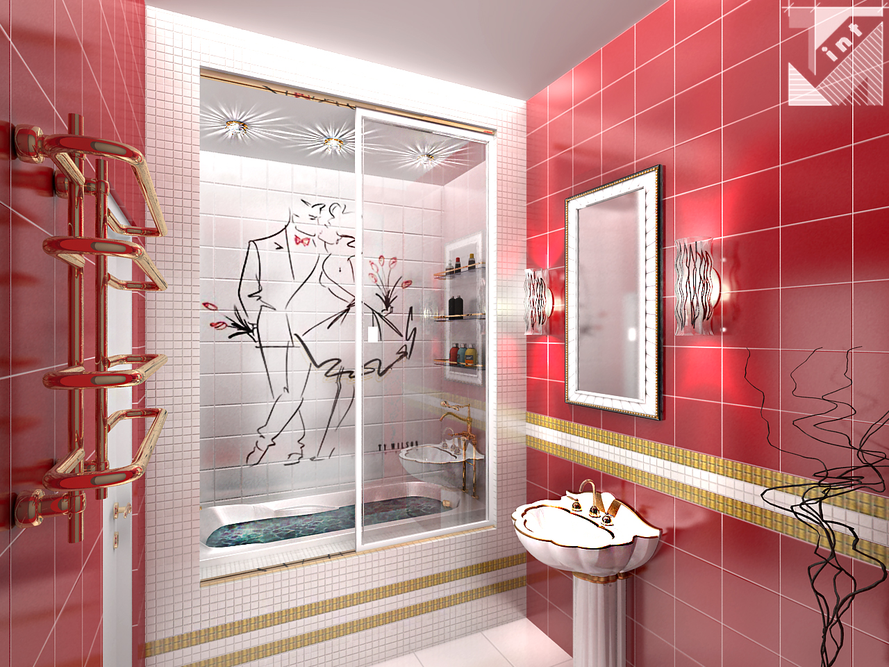 Ванная комната для молодой семьи