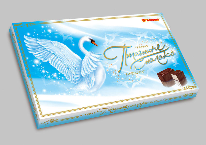 коробка для конфет кондитерской фабрики "Авеста"