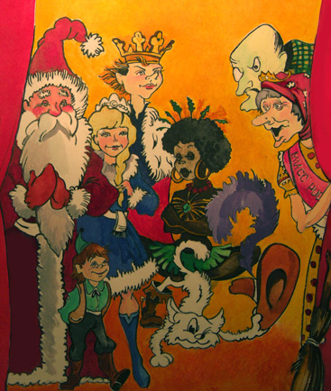 эскиз к афише новогодней сказки