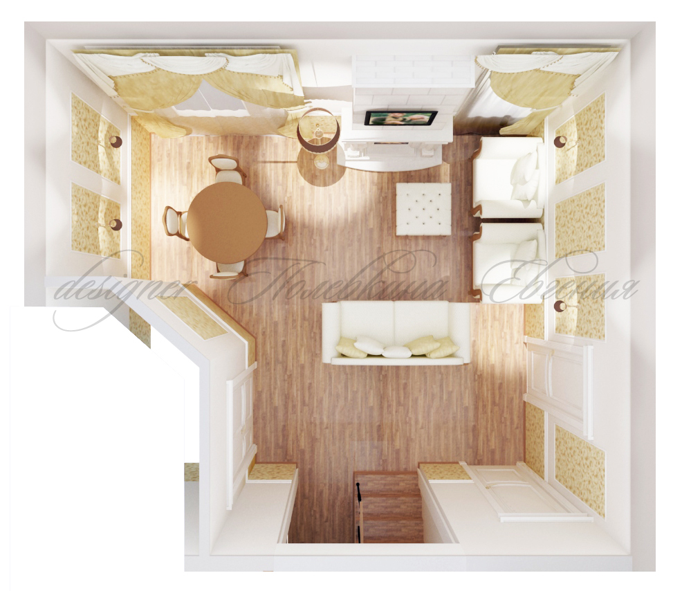 Дизайн-проект коттеджа в поселке Арамиль