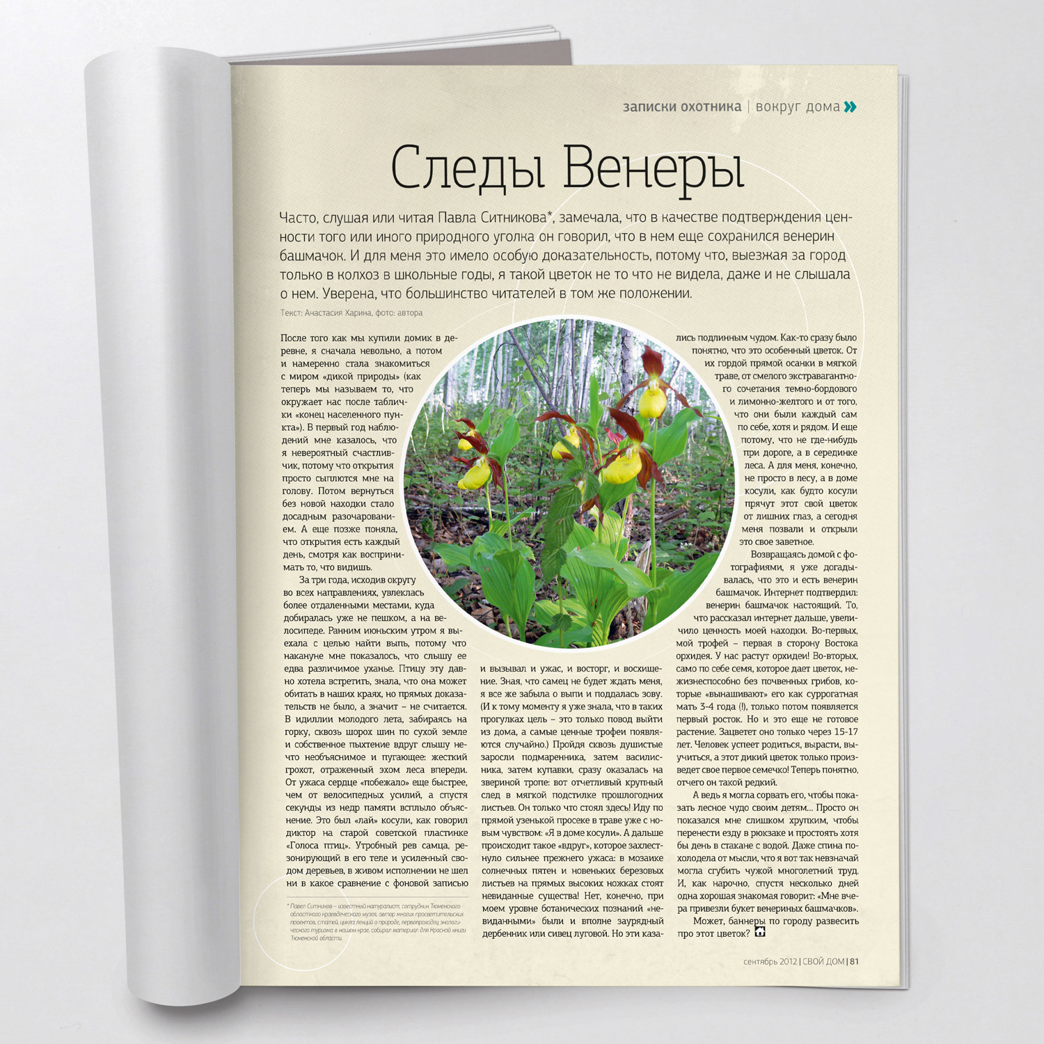 Статья в журнал "Свой Дом"