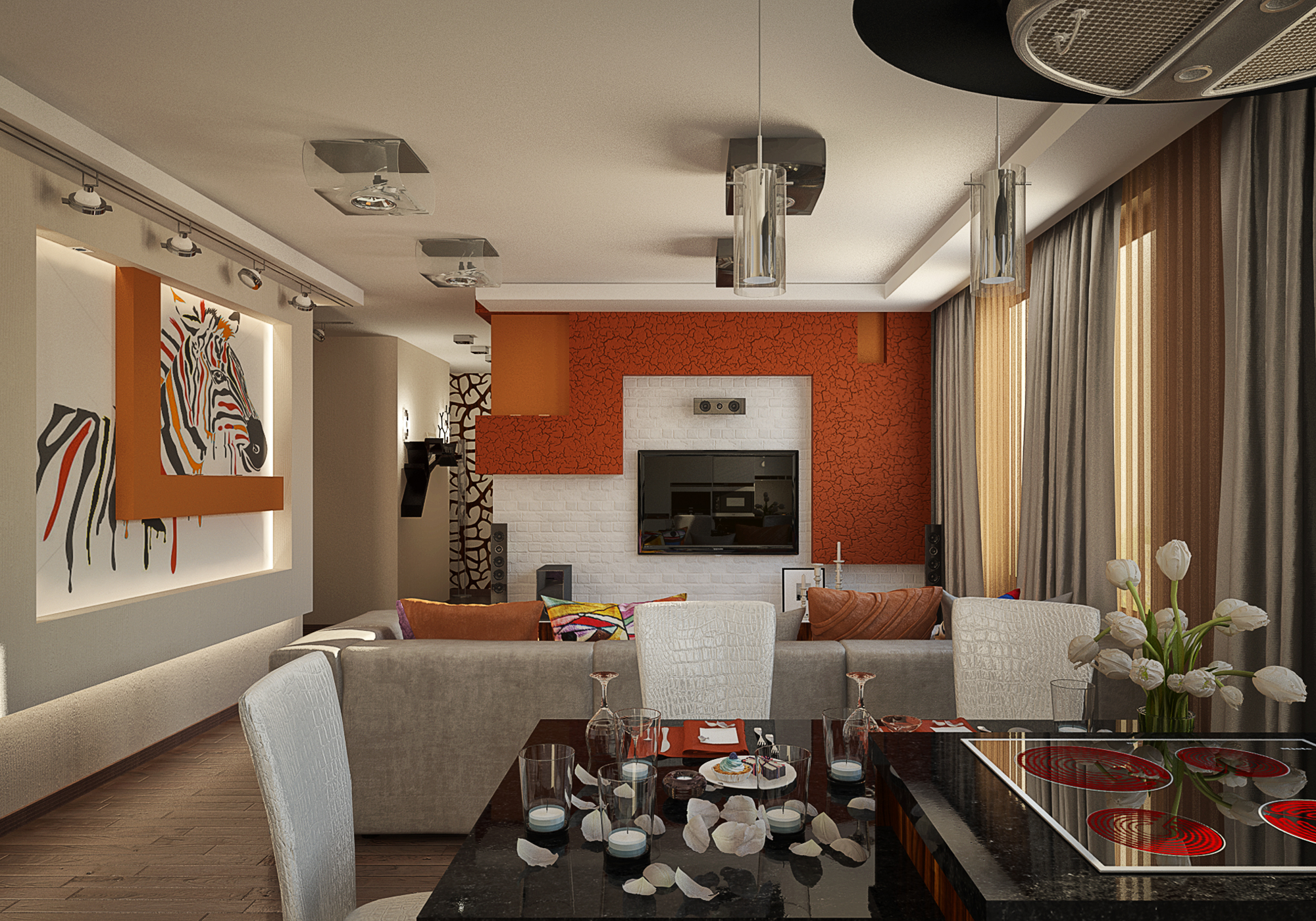 дизайн проект квартиры в ЖК Веллтон парк