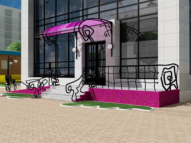 Проект здания восточного ресторана "Абракадабра"