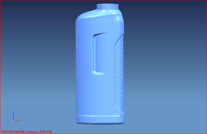 Проектирование 3D модели флакона для бытовой химии.0.7л UG NX6