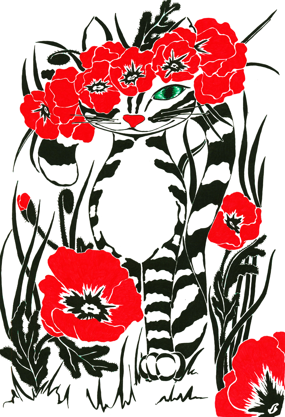 Маки для кошки