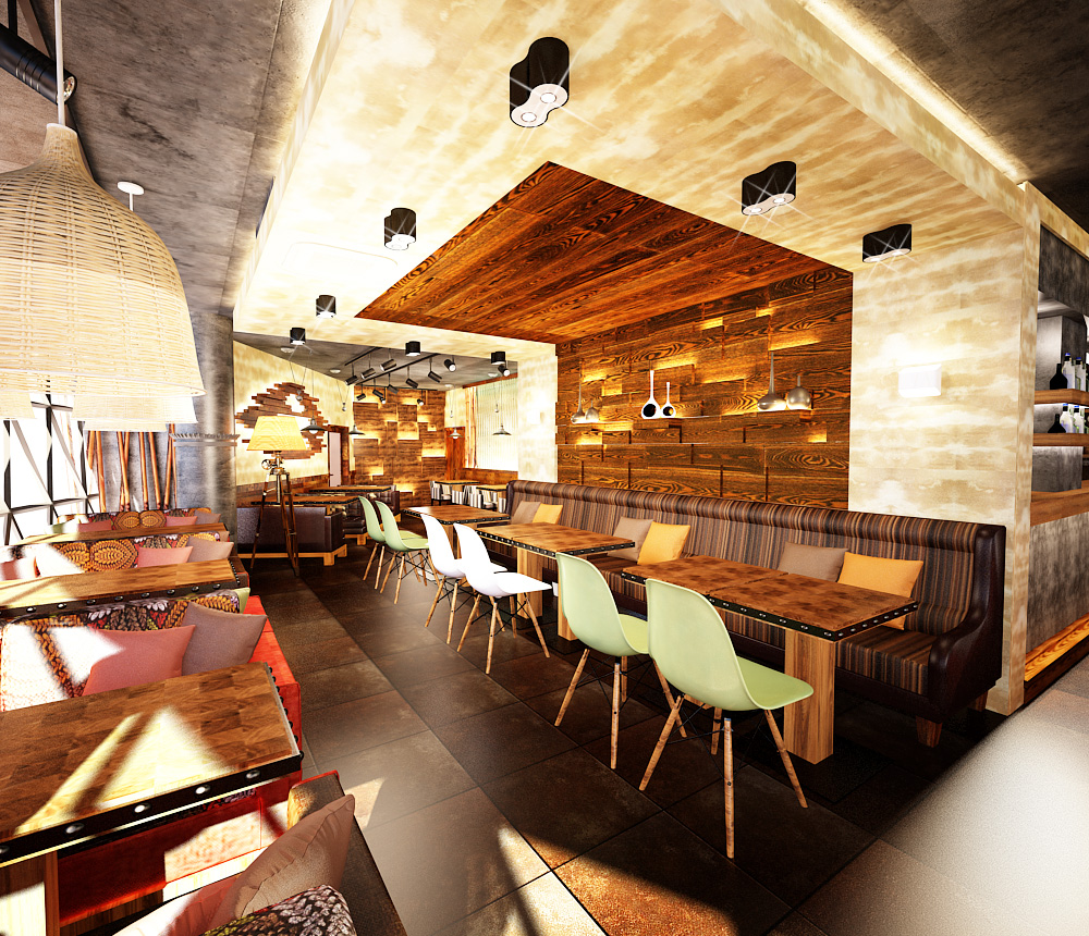 интерьер ресторана