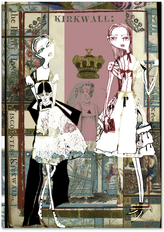 Эскиз к коллекции "Кукла для Бердслея"