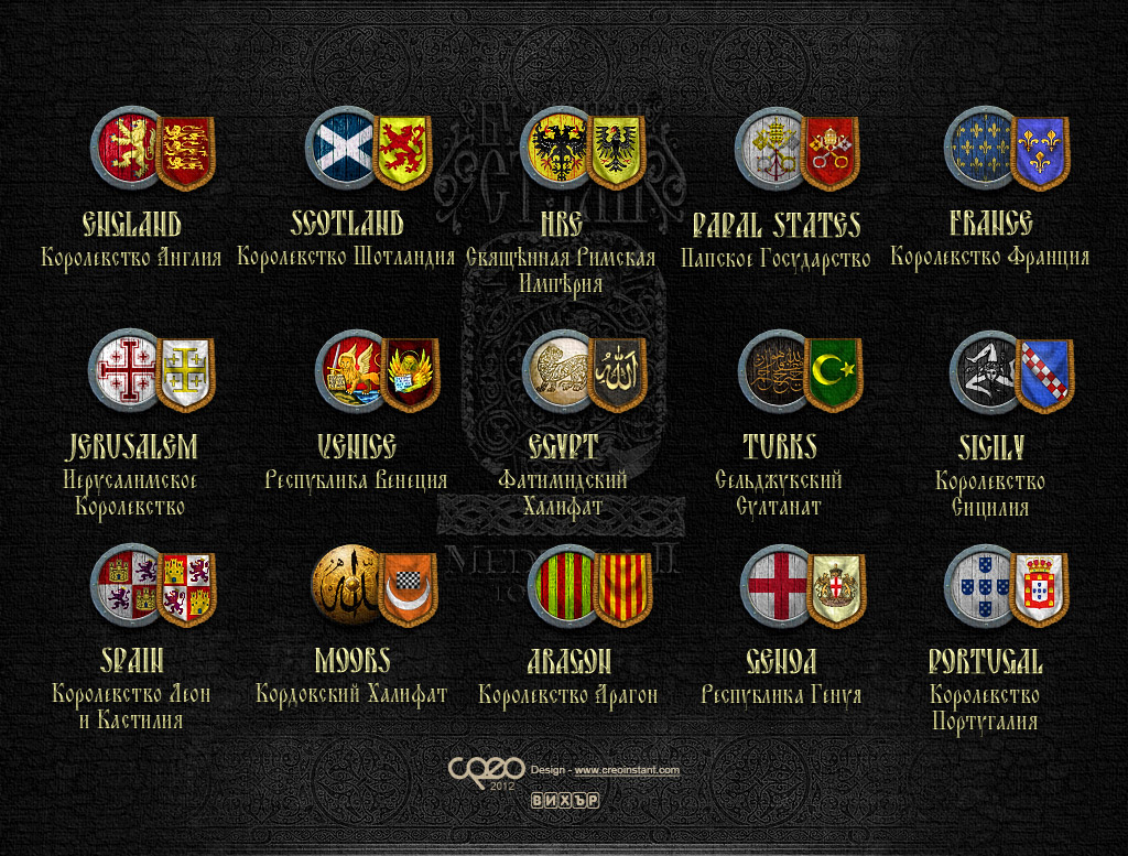 Символы фракций для мода "Булатная сталь"