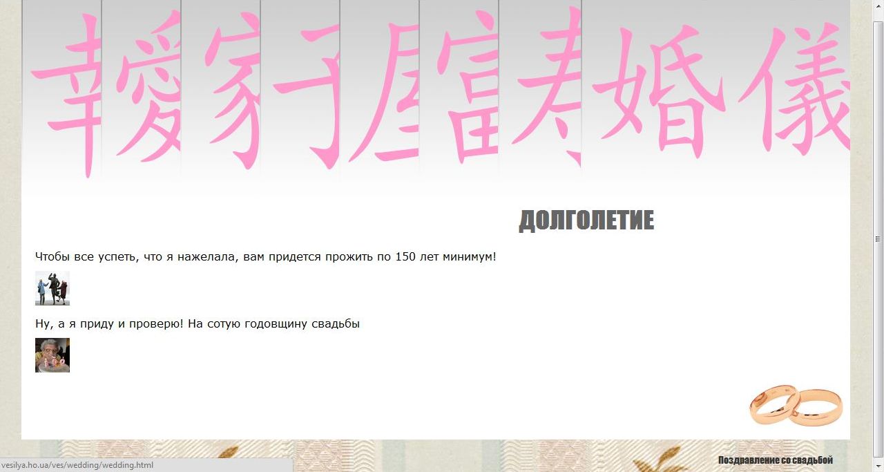 Поздравление ко дню свадьбы