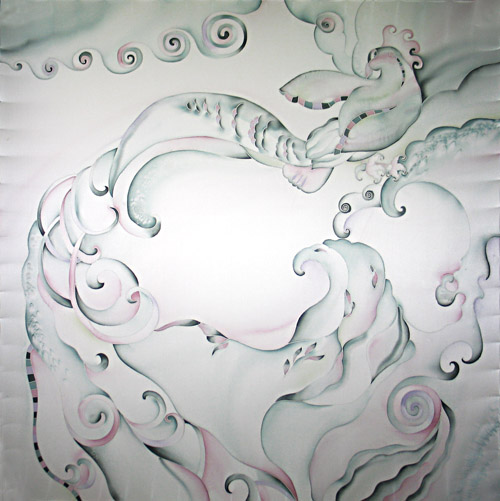 Платок "Соль и облака"