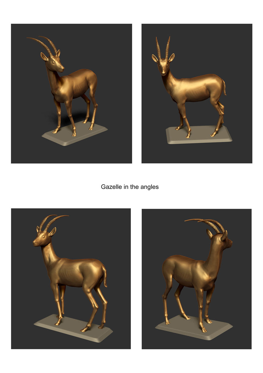 ракурсы сувенира "Газель"