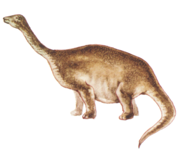 акварель "динозавр"