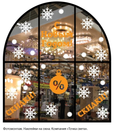 Фотомонтаж (реклама на окнах)