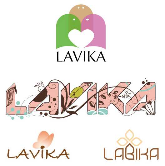 Варианты логотипов для музыкального коллектива Лавика.