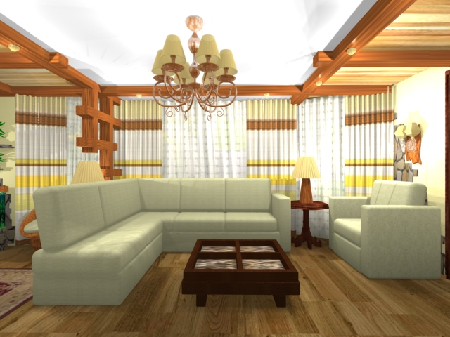 Авторский дизайн в стиле кантри