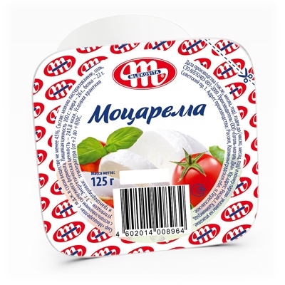 Упаковка моцареллы
