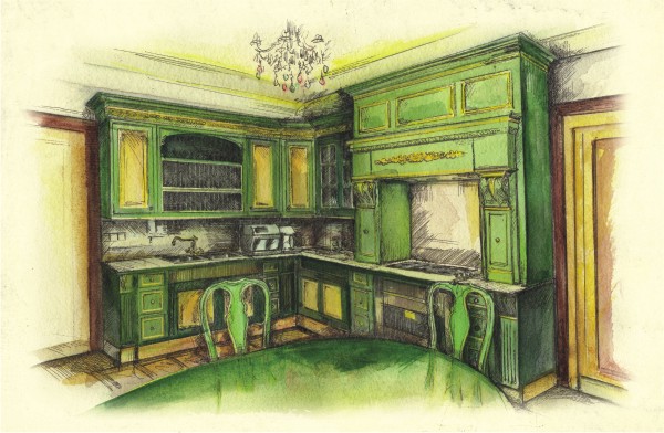 Интерьер, поселок "Монолит"