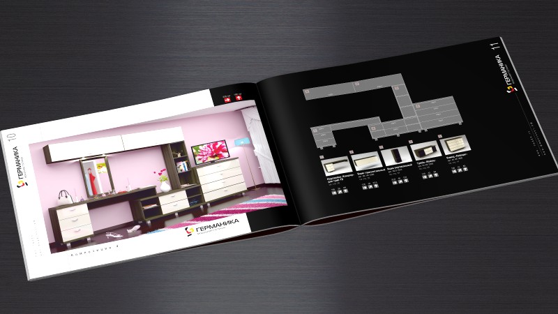 разворот каталога