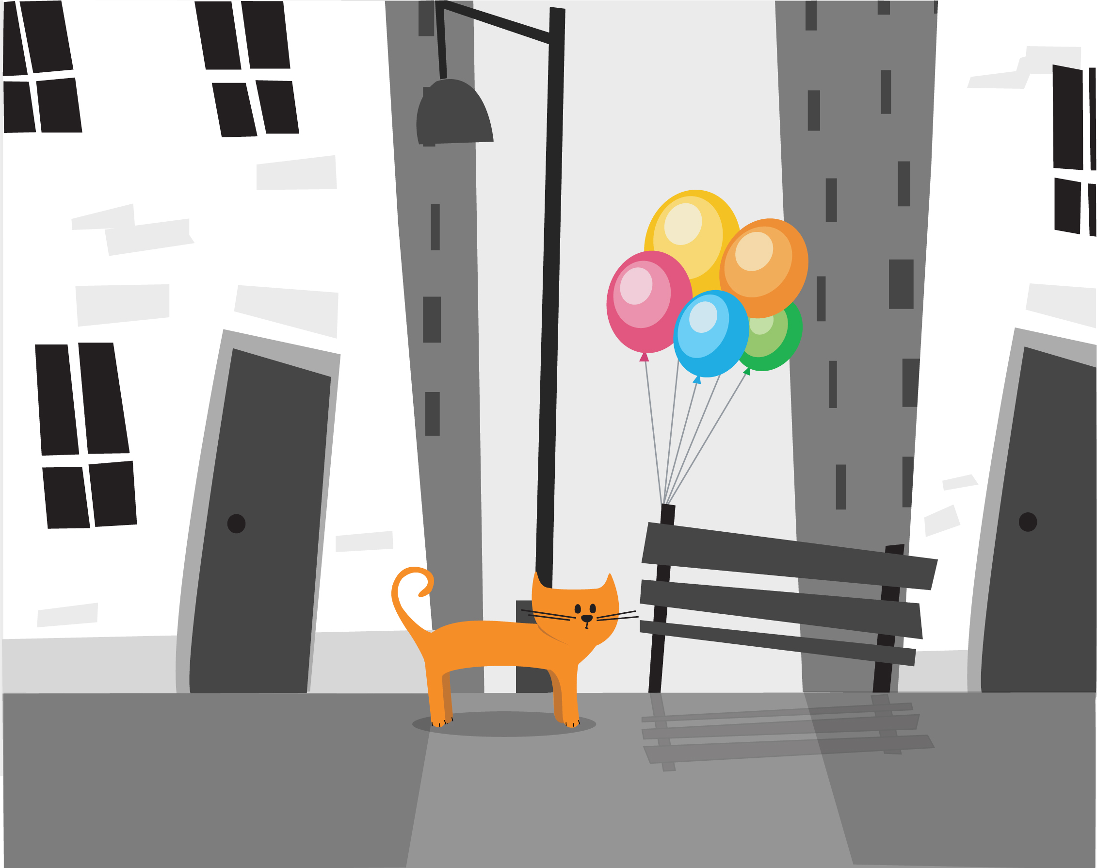 раскадровка ролика "Любопытный кот"