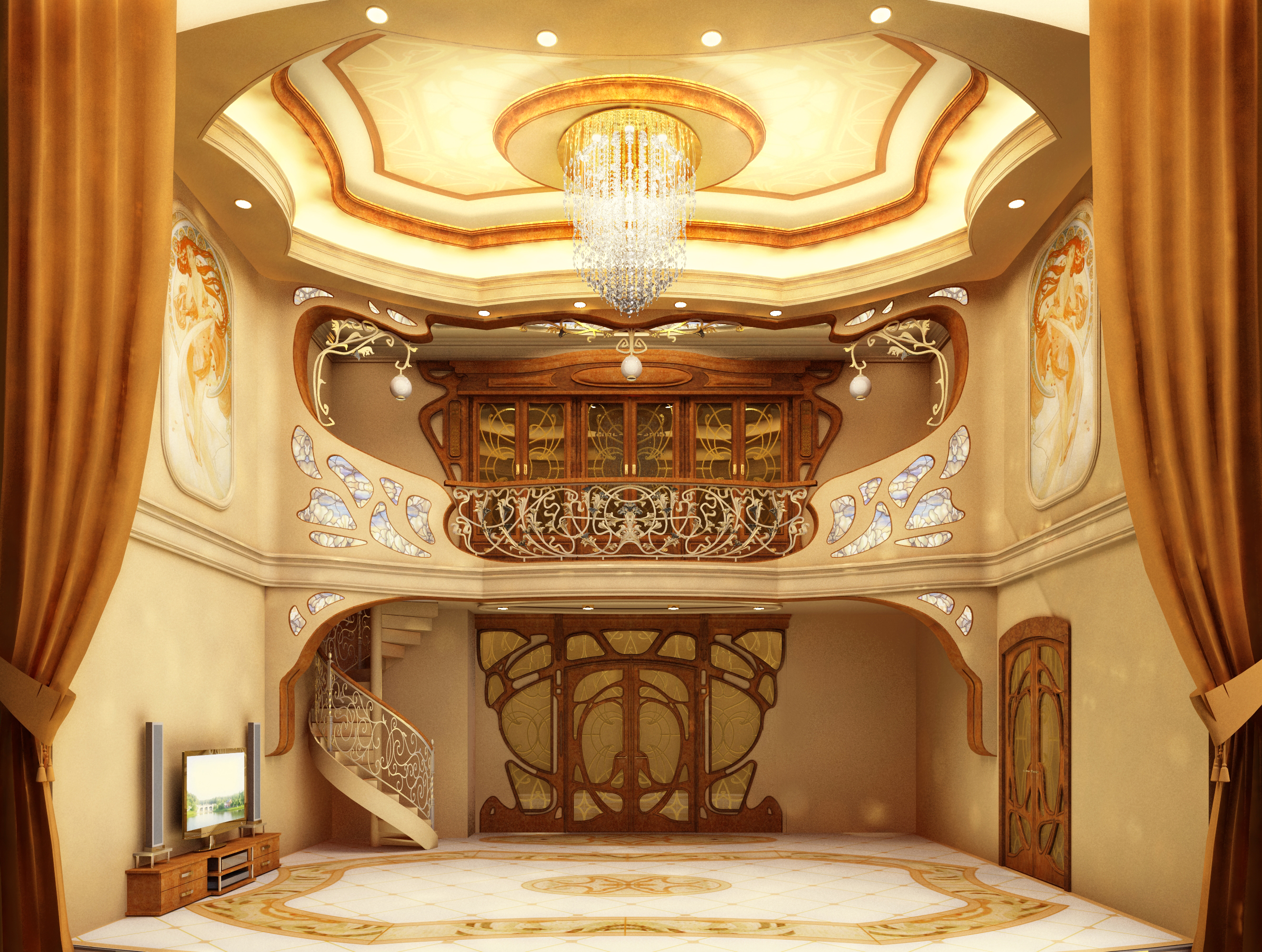 Дизайн проект интерьера квартиры в стиле модерн