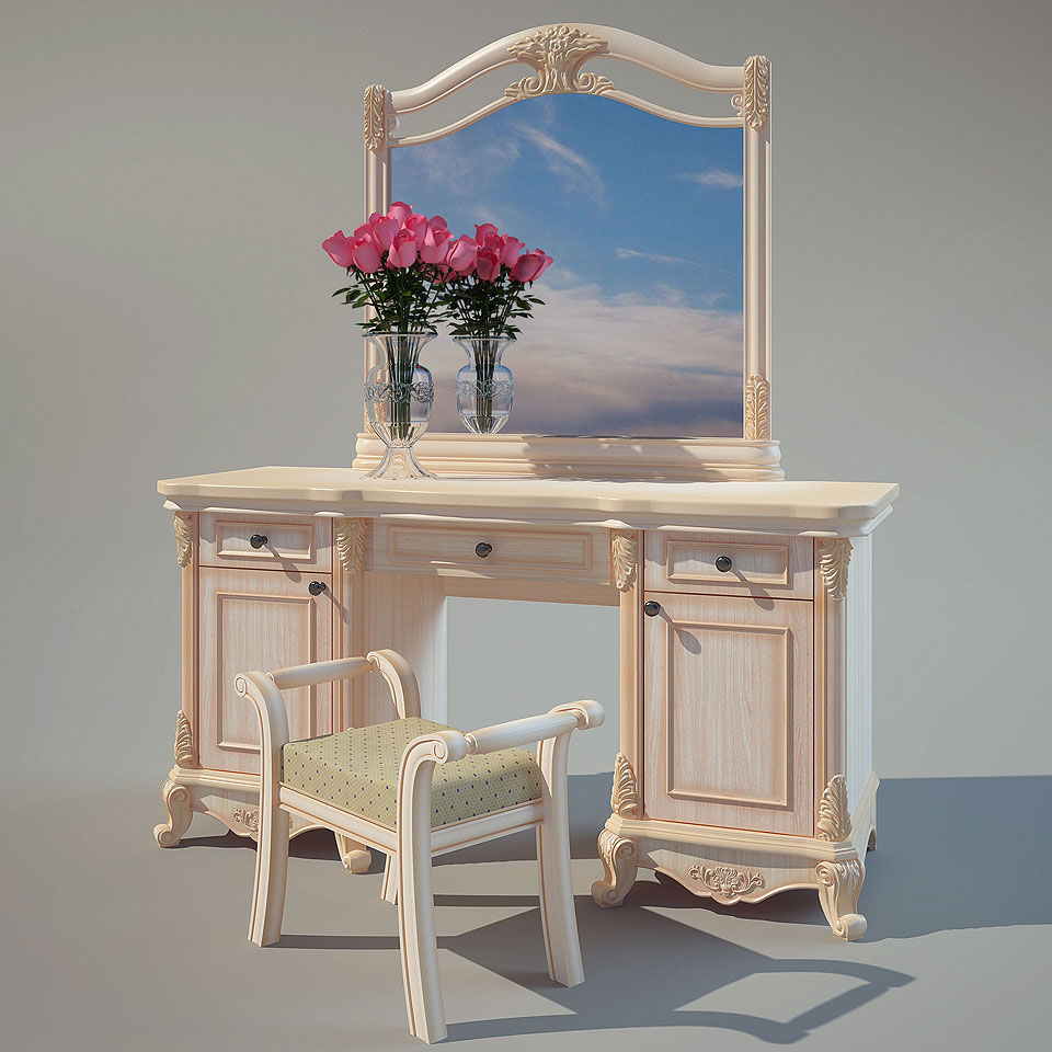 Туалетный столик с зеркалом