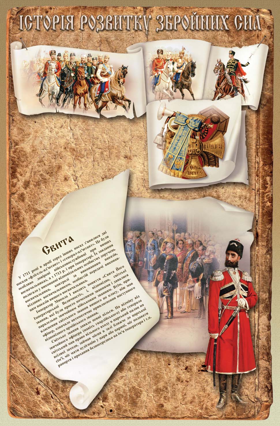 Серия плакатов "История развития вооруженных сил"