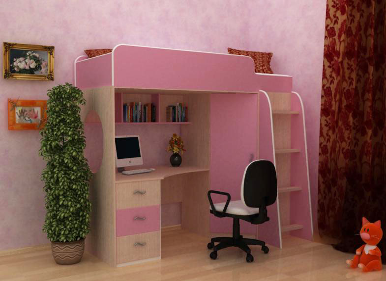 Модель детской мебели "Сказка-4"