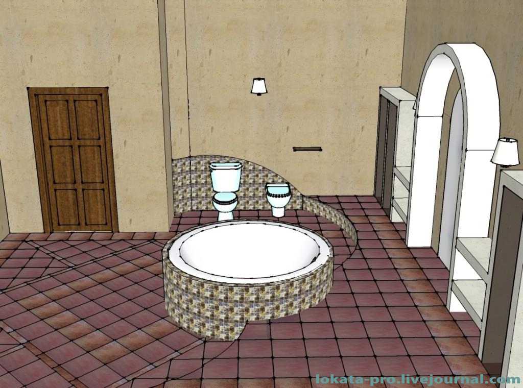 Санузел при спальной комнате