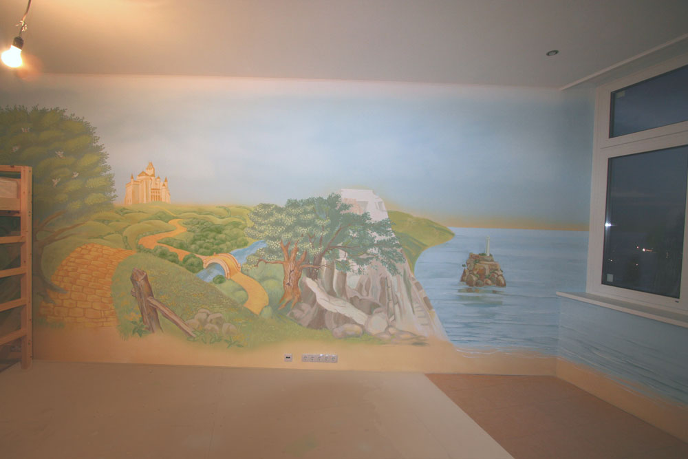 Роспись детской комнаты в Куркино