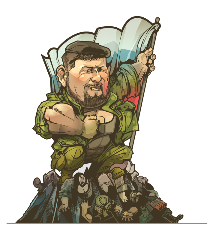 "Кадыров" - обложка "Русский Newsweek"