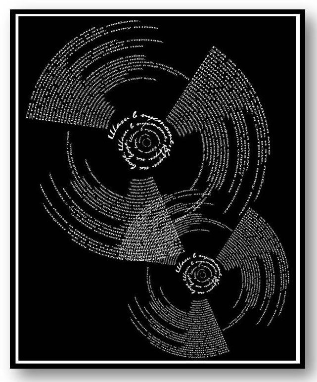 Оформление текста (стихи) "Шаги в пустоте"