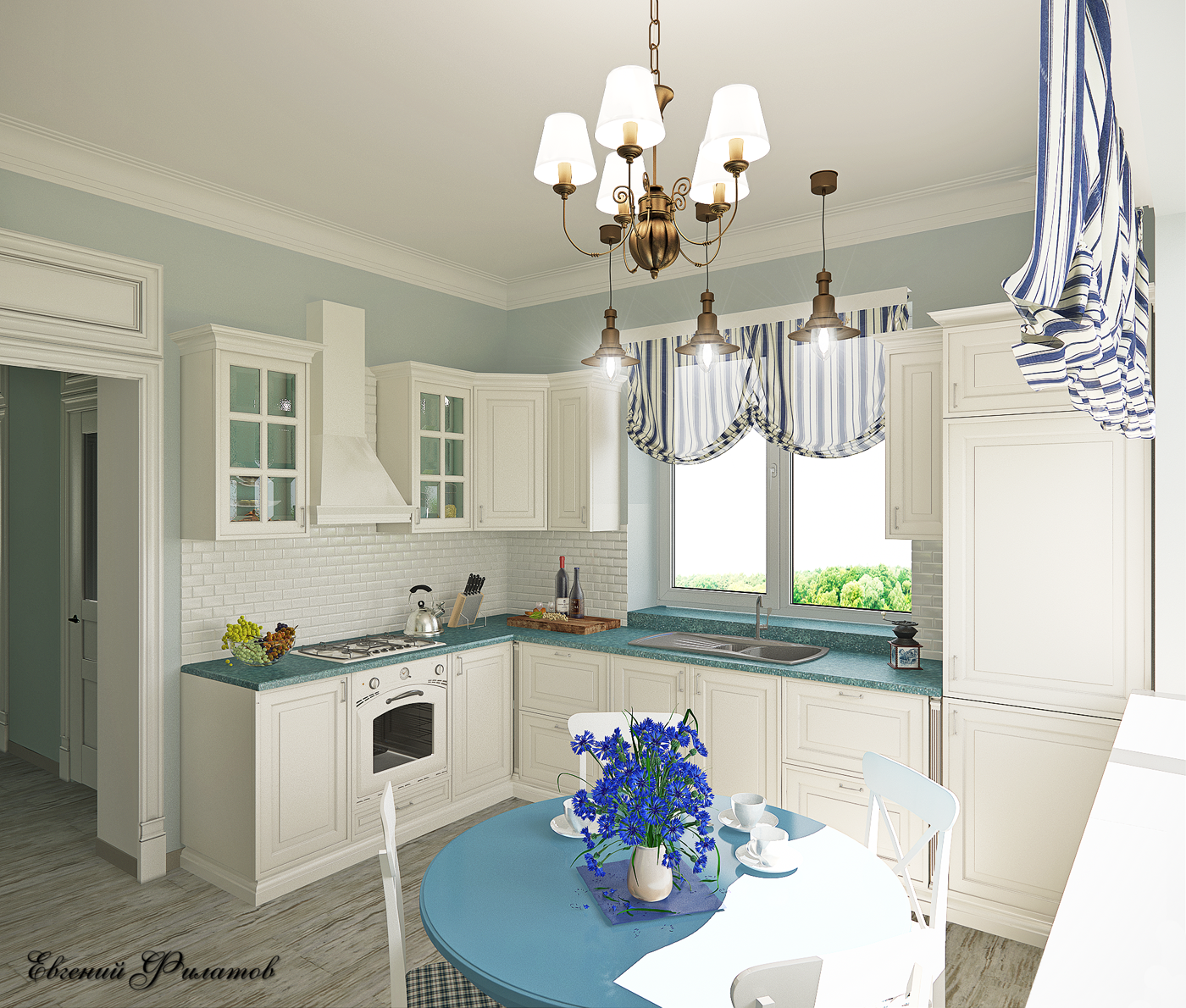 Кухня легкий прованс