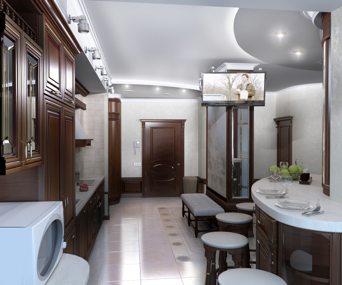 Кухня-студия по ул.Лебедева-Кумача 04