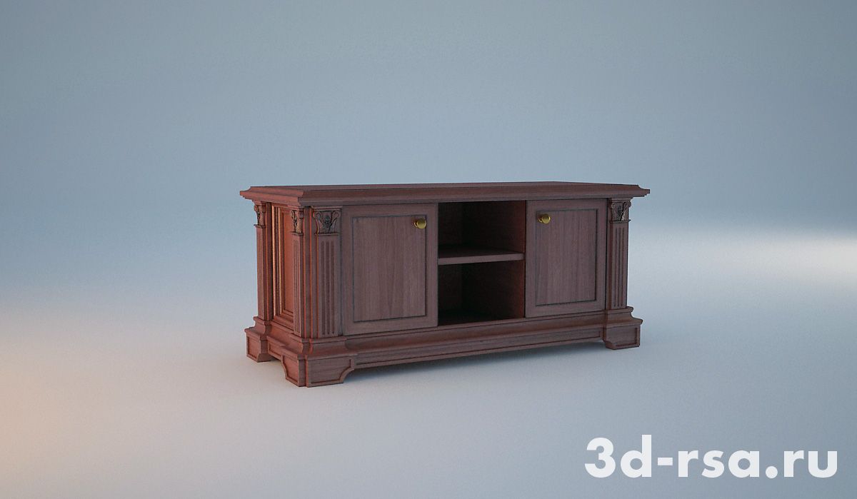 Разработка, моделирование и визуализация мебели в кабинет генерала