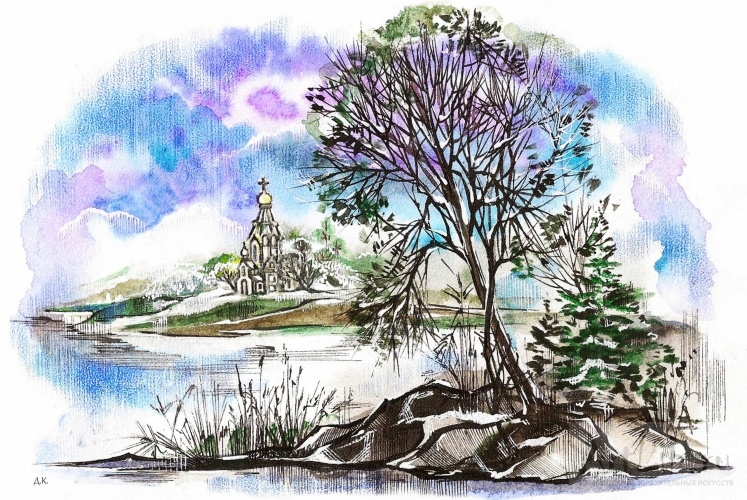 Иллюстрация к стихотворению С. Мирзаева "Воспоминание о Валааме&q