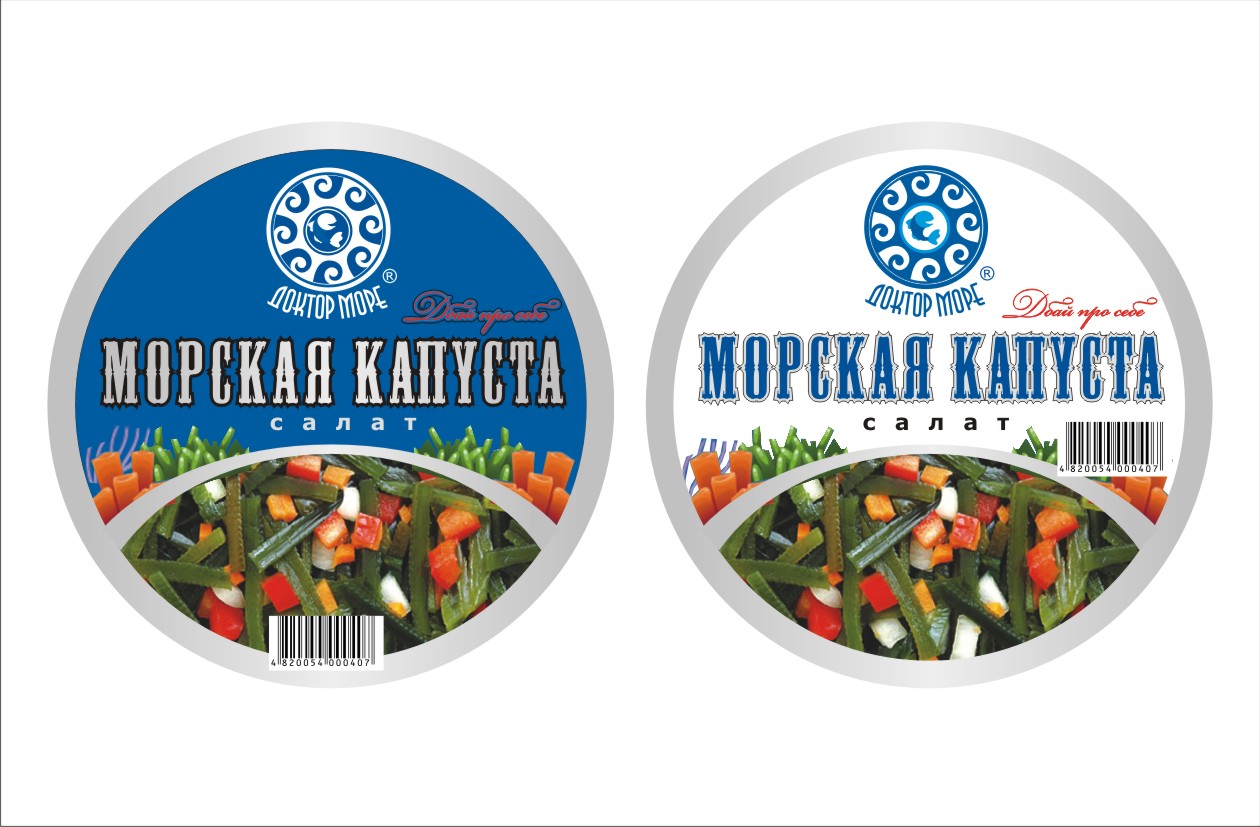 Этикетка для морской капусты "Доктор море"