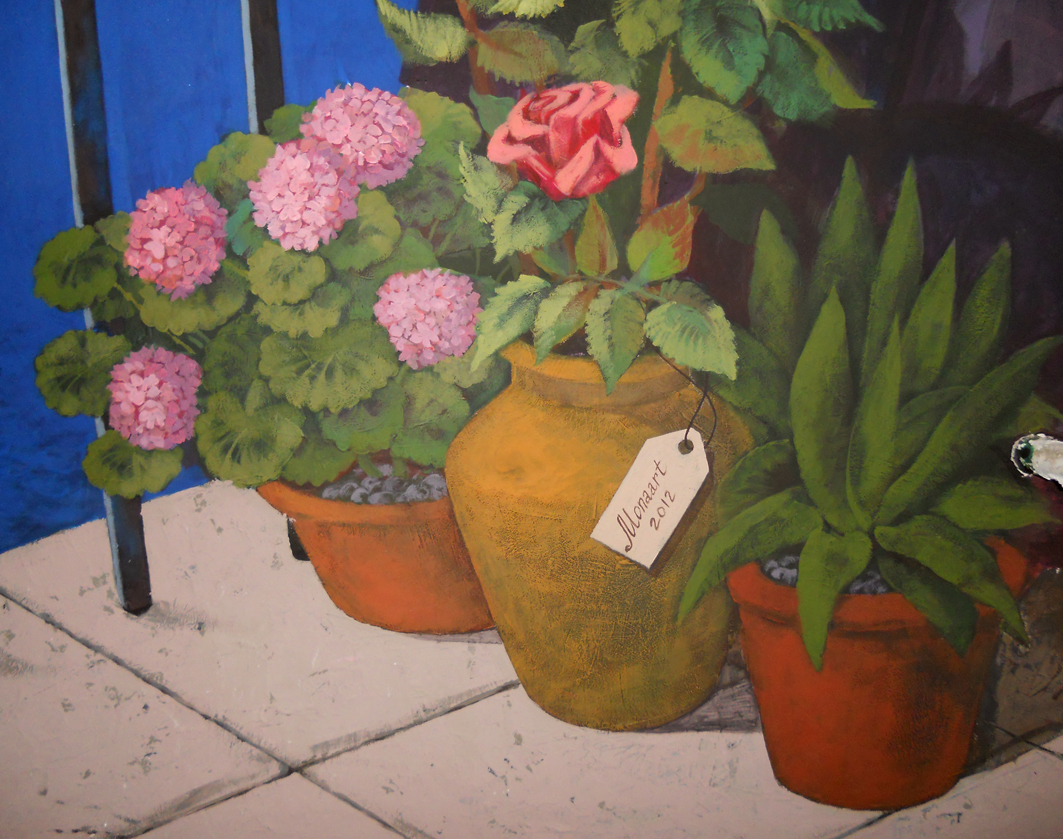 Роспись стен в детской "Сказочный город"