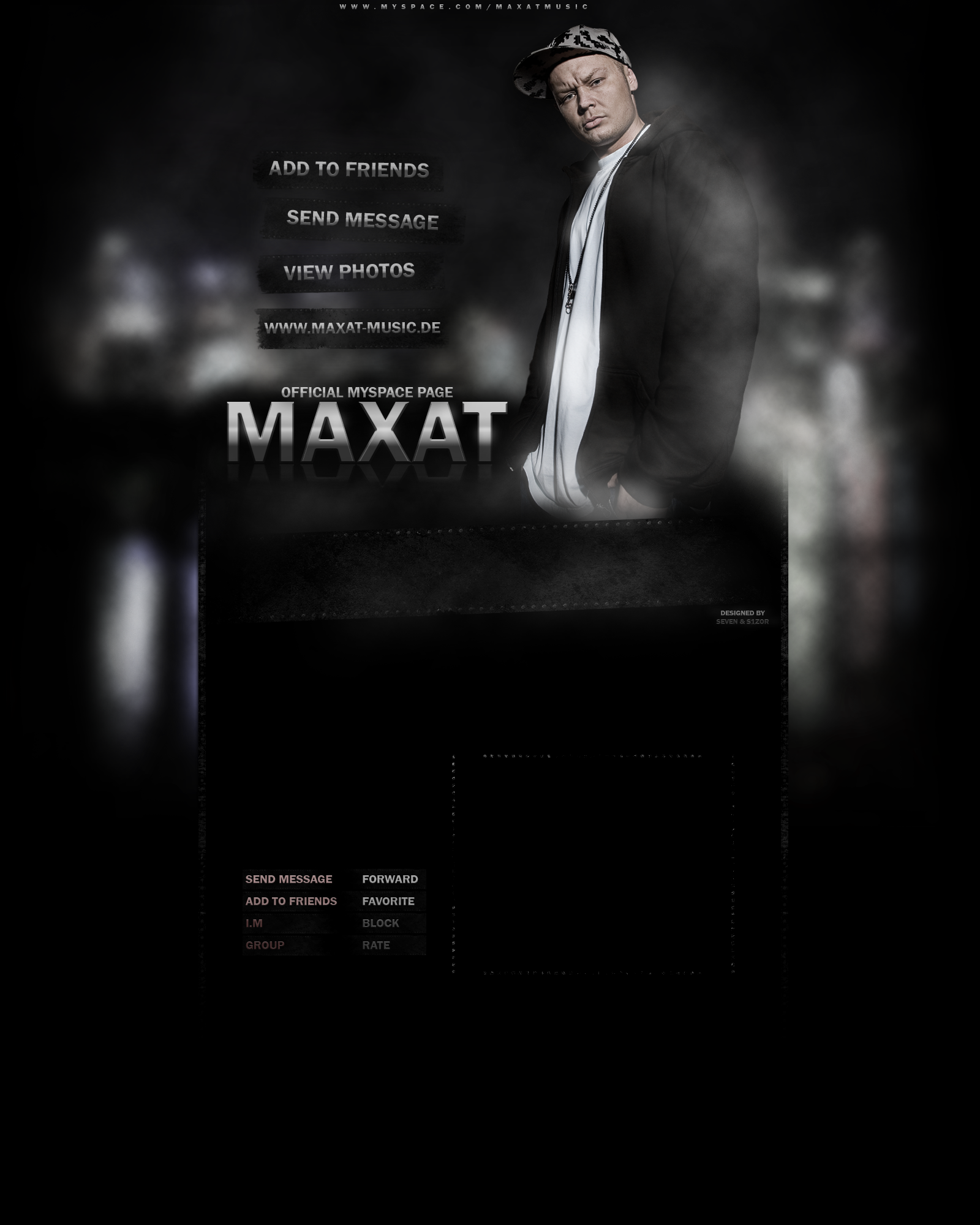 Дизайн странички myspace