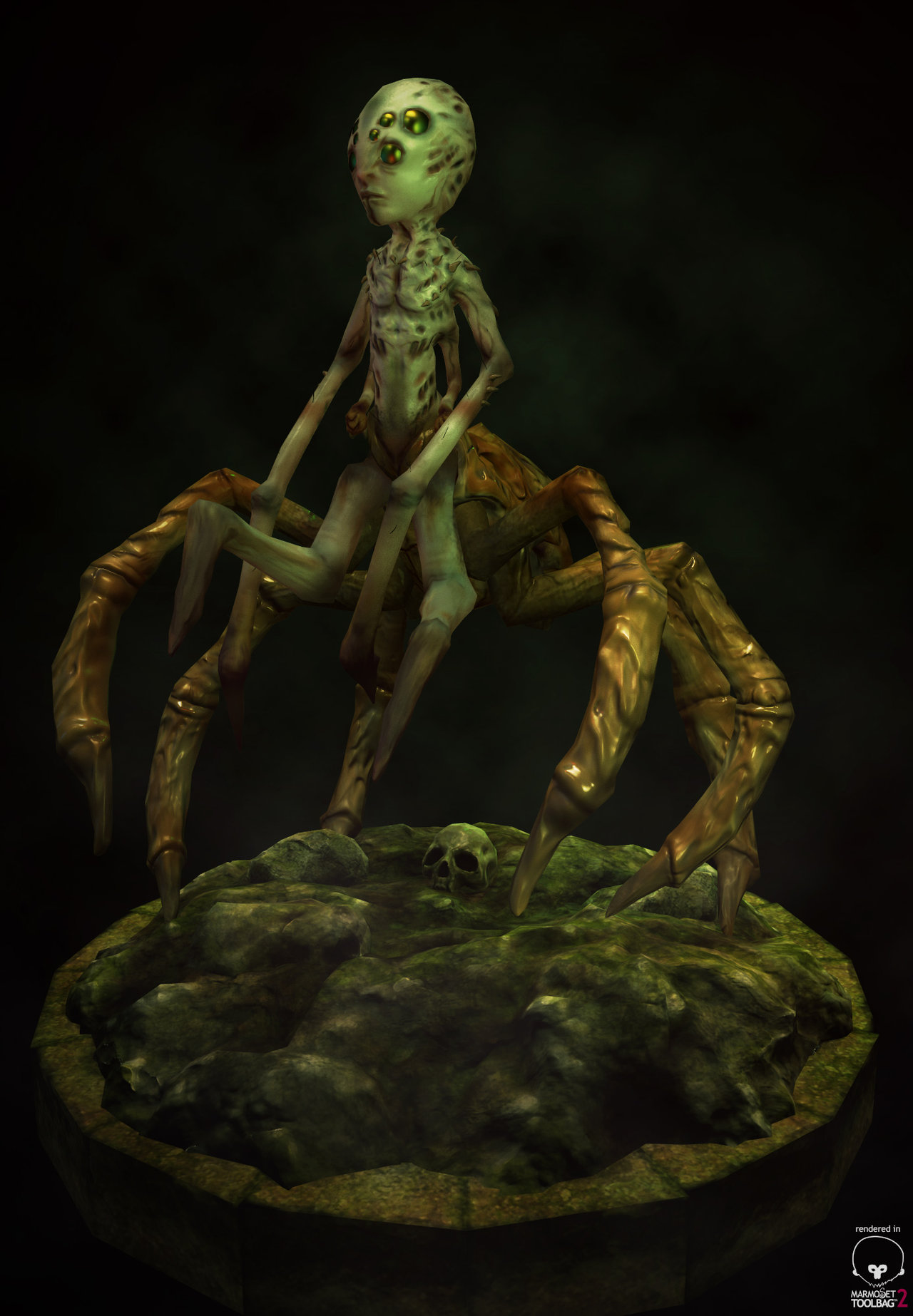 Spidy low poly (персональный проект)