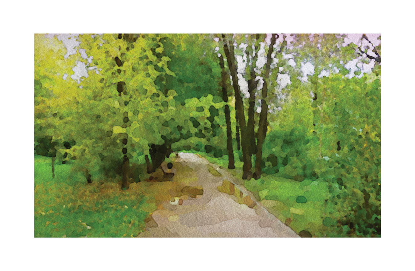 акварель "Весна"