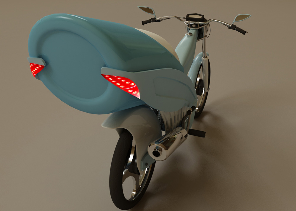 мопед для развозки почты