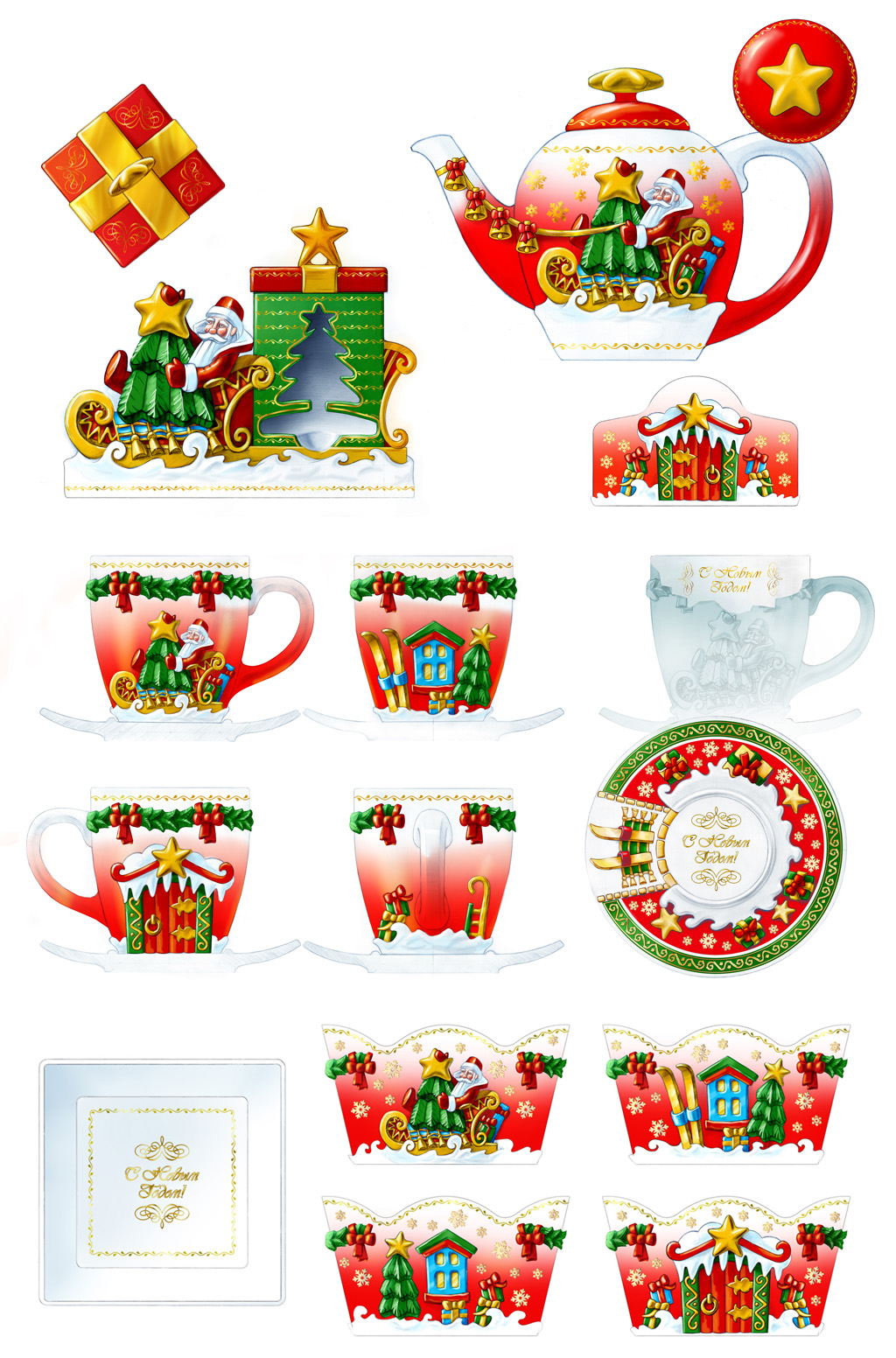 Промдизайн сувенирной посуды